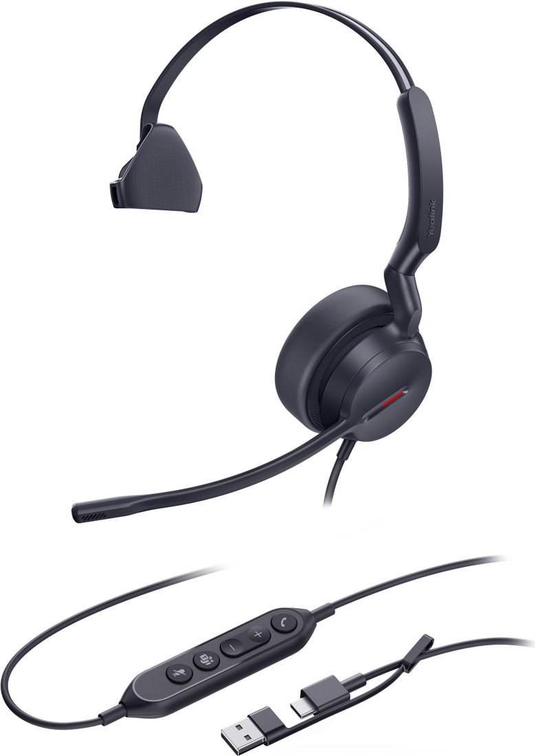 Офисная гарнитура Yealink UH44 Mono Teams USB-C/A