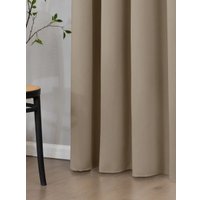 Комплект штор Mio Tesoro Блэкаут 200x260 + Гардина 500x260 (песочный, белый)