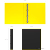 Папка-регистратор Erich Krause Accent 35 мм на 4 кольцаx 51085 (желтый)