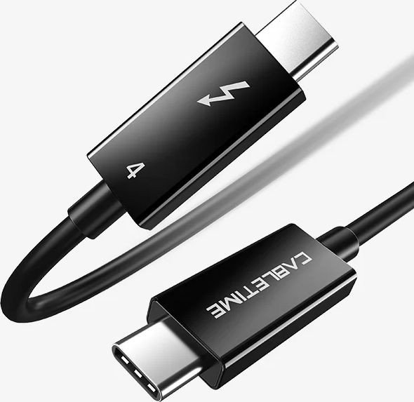 Кабель Cabletime CT40M Thunderbolt 4 8K/40G/100W CT-C160-U31-TB4-BB2.5 (2.5 м, черный)