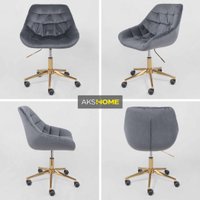 Офисное кресло AksHome Bali (темно-серый/золото)