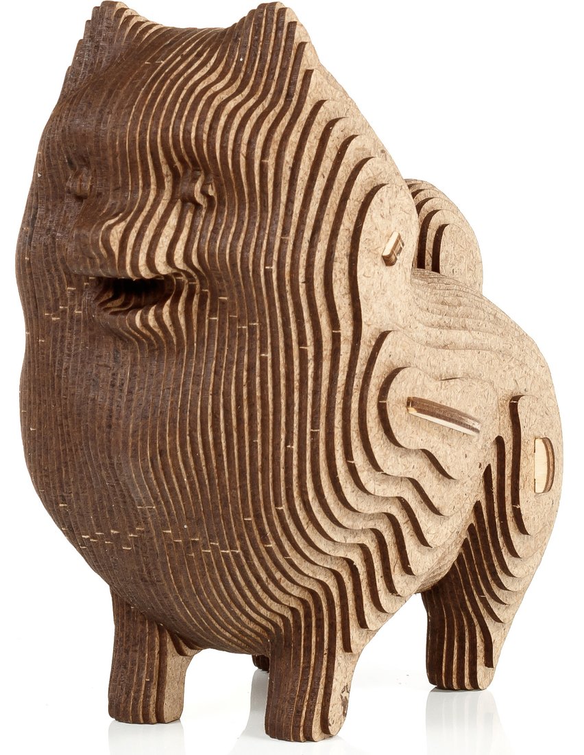 

3Д-пазл Eco-Wood-Art Собачка - копилка