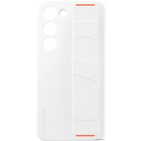 Чехол для телефона Samsung Silicone Grip Case S23 (белый)