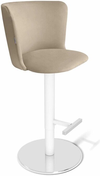 

Стул Sheffilton SHT-ST36/S128 (ванильный крем/хром/белый муар)