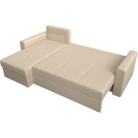 Угловой диван Лига диванов Верона лайт левый (экокожа бежевый)