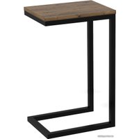 Приставной столик TMB Loft Роксет Дуб 300х400 (темный орех/черный)