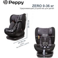Детское автокресло PEPPY Zero Isofix (black/grey)