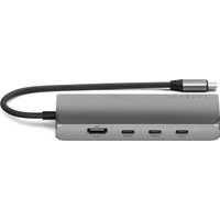 Док-станция Satechi USB-C Multiport Adapter 8K With Ethernet V3 ST-P8KEM (серый)