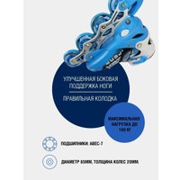 Роликовые коньки Cosmoride Aqua (р. 39-42, белый/синий)