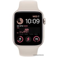 Умные часы Apple Watch SE 2 44 мм (алюминиевый корпус, звездный свет/звездный свет, спортивные силиконовые ремешки S/M + M/L)