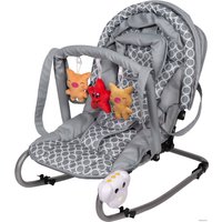 Шезлонг ForKiddy Enjoy Plus (серый в круги)