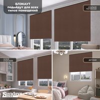 Рулонные шторы Sundays Home LM 168-09 140x170 (коричневый)