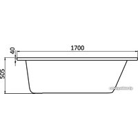 Ванна Santek Монако XL 170x75 (с каркасом и экраном)