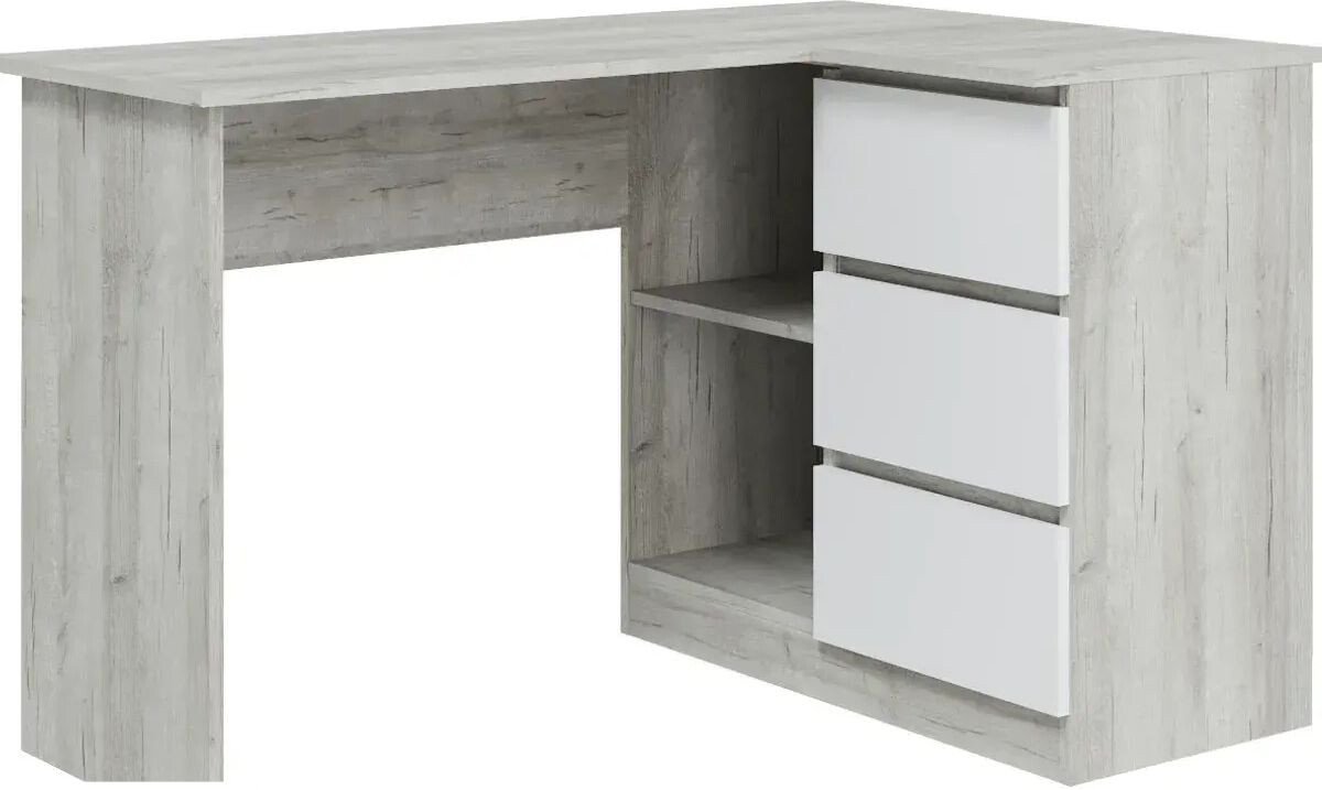 

Офисный стол MLK Лори уни (дуб серый/белый)