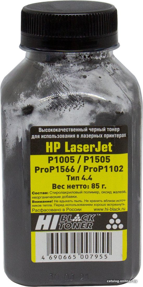 Тонер Hi-Black для HP LJ P1005/P1505/ProP1566/ProP1102 Тип 4.4 85 г