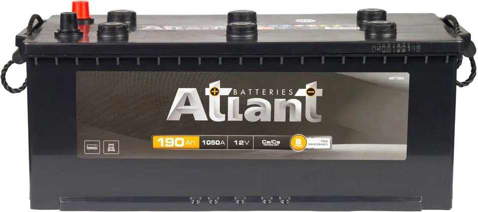 

Автомобильный аккумулятор Atlant Black RT+ под болт (190 А·ч)