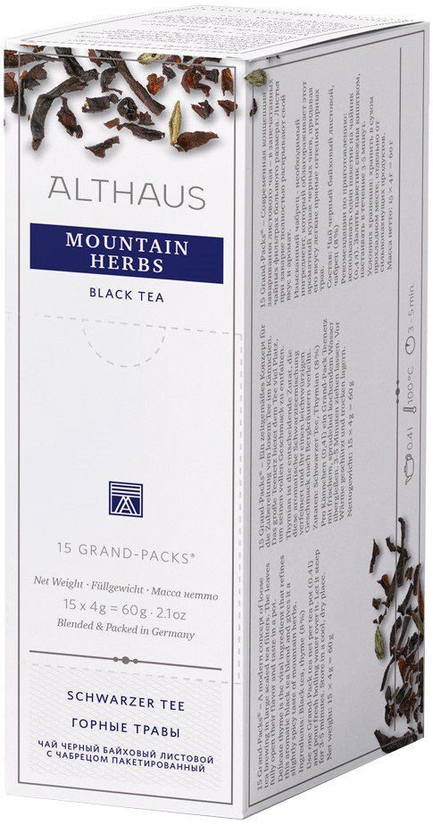 

Черный чай Althaus Mountain Herbs 15 шт