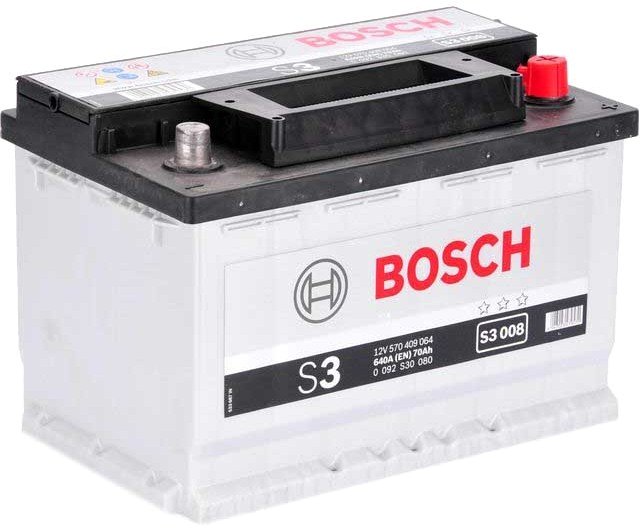 

Автомобильный аккумулятор Bosch S3 008 (570409064) 70 А/ч
