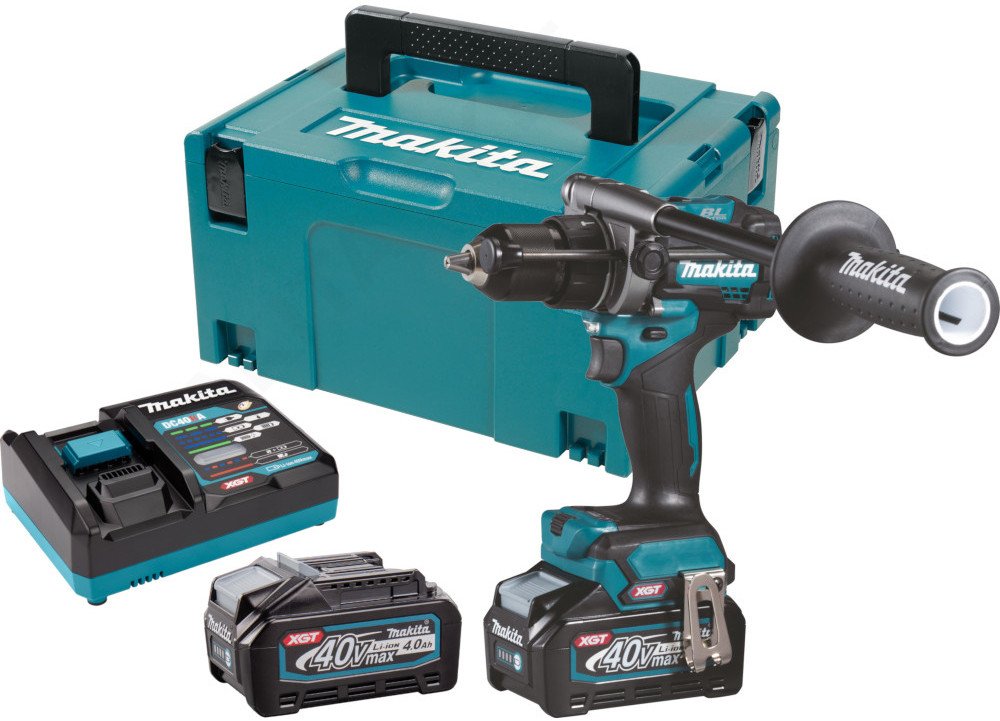 Ударная дрель-шуруповерт Makita HP001GM201 (с 2-мя АКБ, кейс)