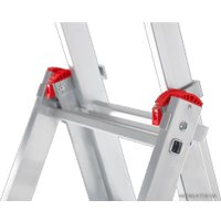 Лестница-стремянка Новая высота NV 123 алюминиевая трёхсекционная 3x8 ступеней