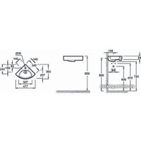 Умывальник Jacob Delafon Odeon Rive Gauche EGP112-00