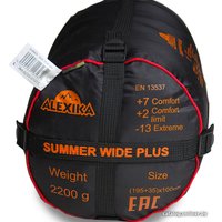 Спальный мешок AlexikA Summer Wide Plus 230 (левая молния, оливковый)