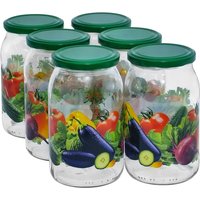 Набор контейнеров Promsiz Овощи с крышкой Р22б.77.6.900/ДКО (900мл, 6шт)