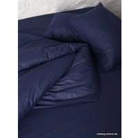 1.5-спальный комплект постельного белья Loon Emily (1.5-спальный, наволочка 70x70, темно-синий)