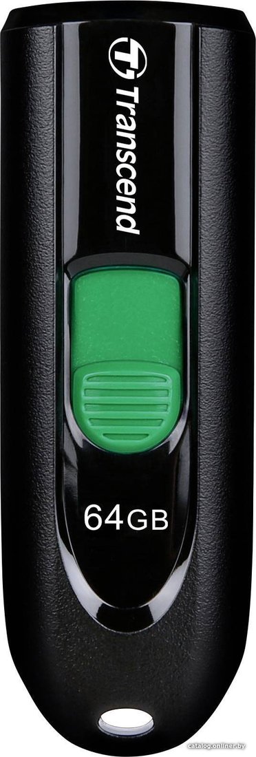 USB Flash Transcend JetFlash 790C 64GB (черный/зеленый)