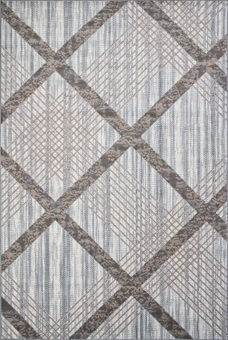 Ковер для жилой комнаты Merinos Sierra F351-STAN-CREAM-BLUE (1.8х2.5)
