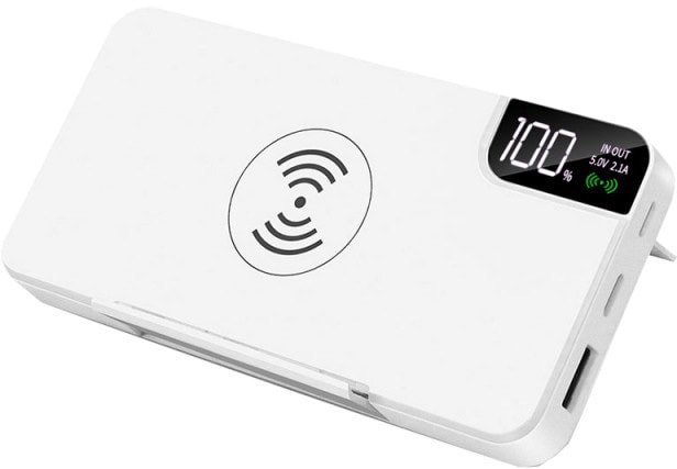 

Внешний аккумулятор Kinetic gPro QI 10000mAh (белый)