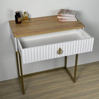 Туалетный столик без зеркала Shtabe Royal 5115 эко (дуб кантри/золото/р.золото)