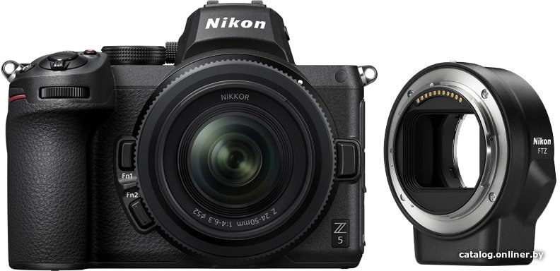 Беззеркальный фотоаппарат Nikon Z5 Kit 24-50mm + FTZ Adapter