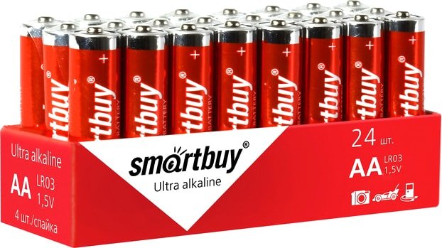

Батарейка SmartBuy Ultra Alkaline AA 24 шт. SBBA-2A24S