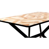 Кухонный стол ВВР Миллер 3D (5/черный №7, стекло 120-160/80)