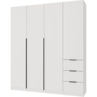 Шкаф распашной Mio Tesoro Мельбурн 4DG3S (белый)