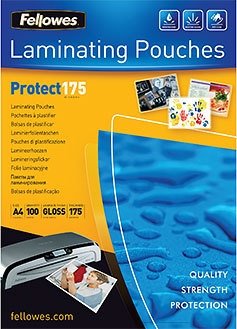 Fellowes Glossy Polyester Pouches А4, 175 мкм, 100 л