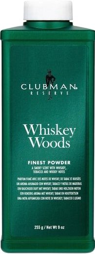

Тальк для бороды Clubman Универсальный с запахом виски Whiskey Woods Powder 255 г
