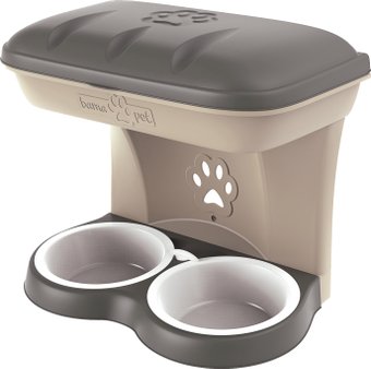 Двойная миска Bama Pet Maxi 190452 (бежевый)