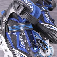 Роликовые коньки Darvish DV-S-11M (р. 35-38, черный/синий)