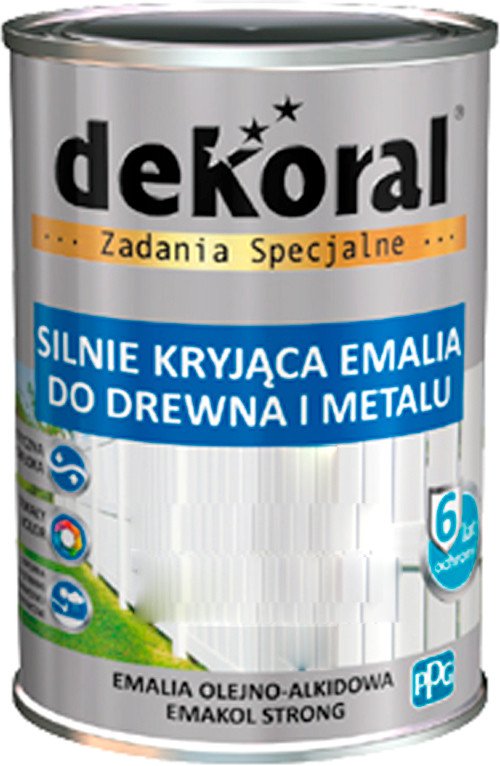 Эмаль Dekoral Emakol Strong 0.9 л (черный глянцевый)