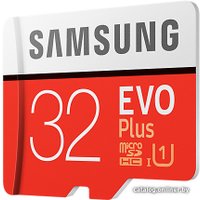 Карта памяти Samsung EVO Plus microSDHC 32GB + адаптер