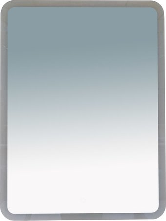 Misty 3 Неон - Зеркало LED 600х800 сенсор на корпусе (с круглыми углами) - П-Нео060080-3ПРСНККУ