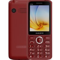 Кнопочный телефон Maxvi K15n (винный красный)