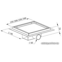 Трап/канал Mexen Flat 12 Black 1710012