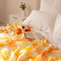 Плед Casa Conforte London 130x170 6155162 (желтый/оранжевый)