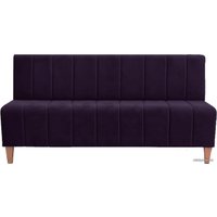 Диван Brioli Руди полоса трехместный (микровелюр, В40 фиолетовый)