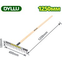Грабли зубчатые Dyllu DTXW1314
