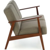 Диван Halmar Milano 2S tap. Castel 39 (оливковый/орех)