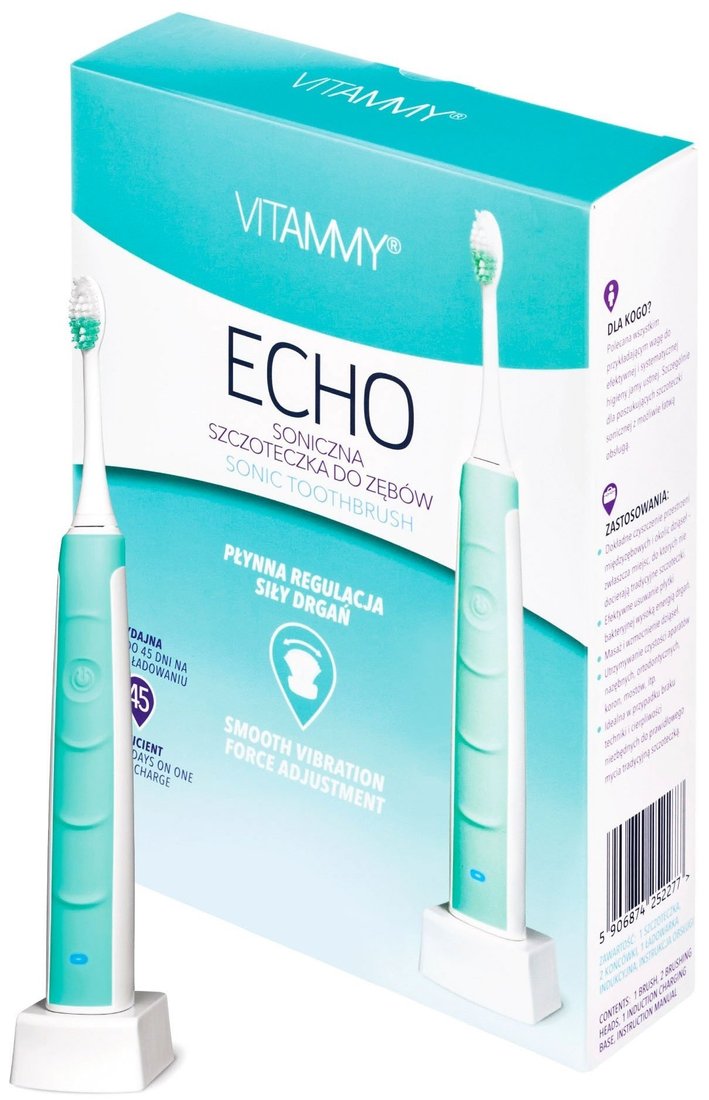 

Электрическая зубная щетка Vitammy Echo (бирюзовый)